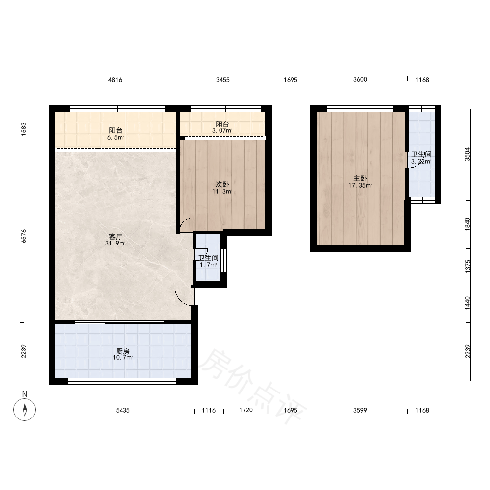 4室2厅户型图